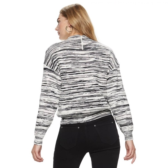 Nine West Monochrome Patterned Sweatshirt - Picture 2 of 9